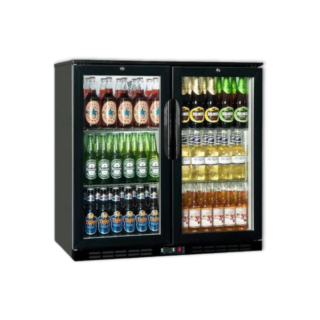 BACK BAR COOLER - 2 DOOR HINGED